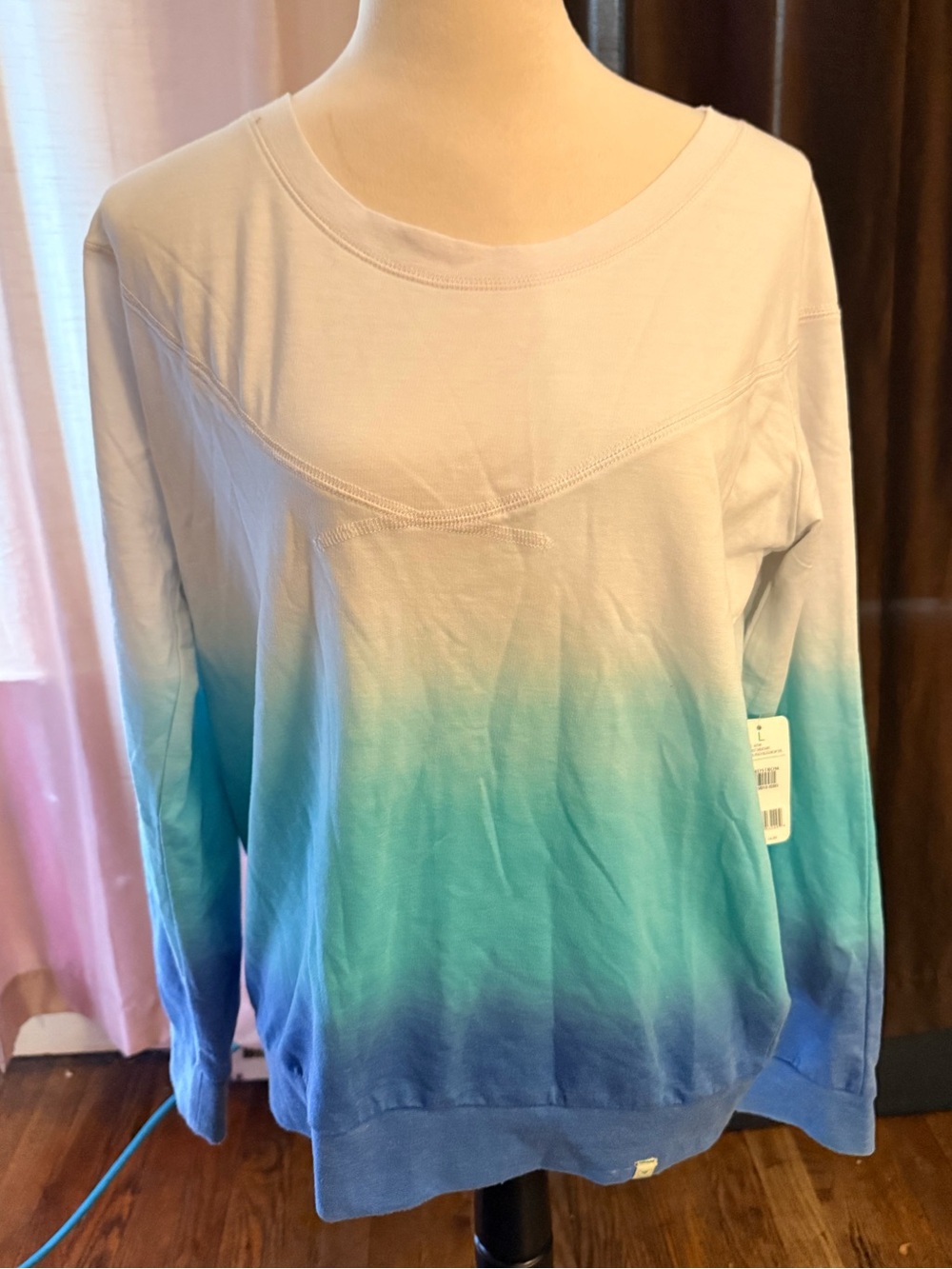NWT Honeydew Intimates large Undrest dip dyed sweatshirt from Nordstrom
